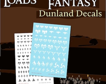 Fantasy Decals - Water Slide Transfers - Hill Tribe Wildmen