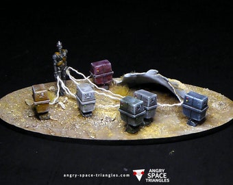 Hand Made Star Wars Diorama - Christmas Gift - "Walking the Gonks"
