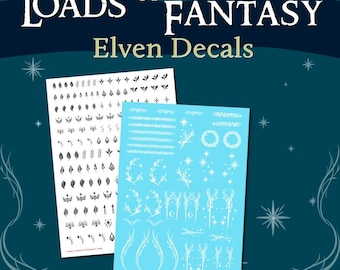Fantasy Decals - Water Slide Transfers - Elves & Elven