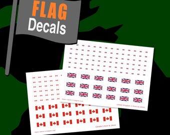 Flag Decals - Water Transfers - 28mm Wargames Tabletop