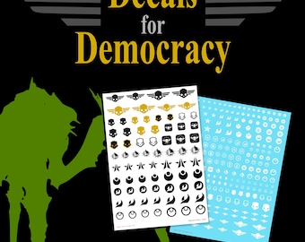 Democratische stickers - watertransfers