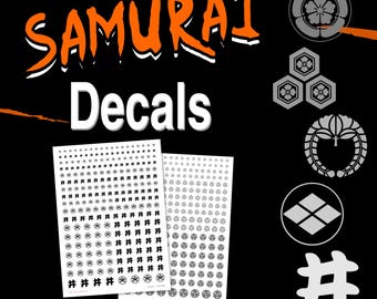 Samurai Decals - Water Slide Transfers -  Clans - Logos - Test of Honour (Large)