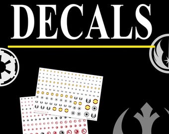 Star Wars Decals - Water Transfers - Legion - Armada - X-Wing