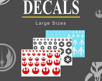 Decals & Water Transfers - Large Sizes - Legion - Armada - X-Wing