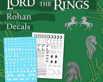 Lord of the Rings - Decals - Rohan - Water Slide Transfers - LoTR
