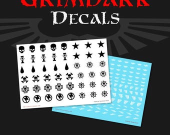 Imperialist Decals (Water Transfers) - Grimdark - Miniatures & Tabletop Gaming
