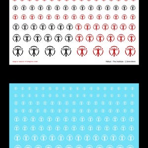 Fallout: stickers waterglijbanen The Institute