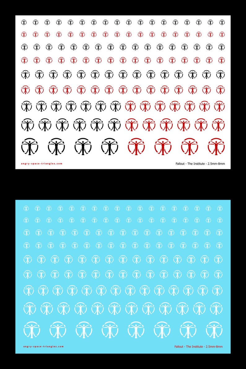 Fallout: stickers waterglijbanen The Institute