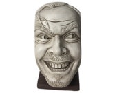 Head Figurine Stand Book Bookend Shelf Statue Johnny&#39;s Heyere Jack Torrance Inspired by The Shining movie
