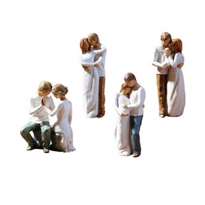Statues Family Figurines Love of Mother Father Figures Nordic Decorations Modern Ornaments Home Decor