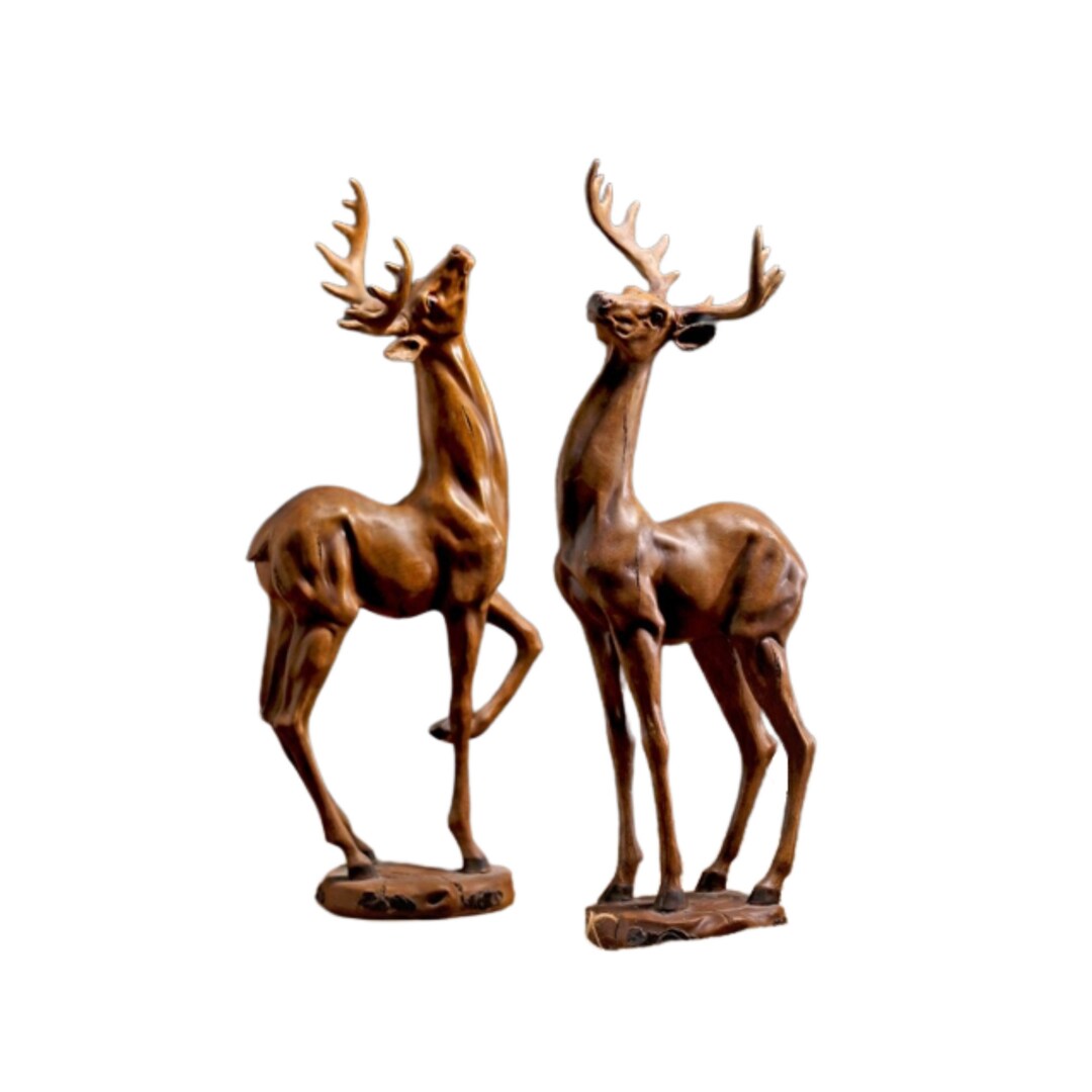 Figurine Deer Reindeer Ornament Home Decor Modern Ornament Decor Home