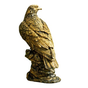 Eagle Statue Standing On A Rock, White Headed Eagle, Bald Eagle,Bronze Eagle,Ornament Indoor or Outdoor Decoration image 9