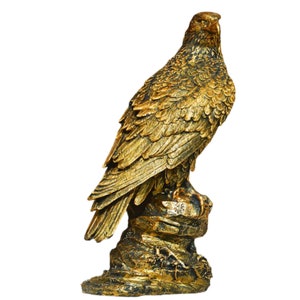 Eagle Statue Standing On A Rock, White Headed Eagle, Bald Eagle,Bronze Eagle,Ornament Indoor or Outdoor Decoration image 7
