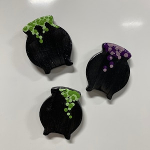 Bubbling Caldron Ceramic Magnets- Green or Purple