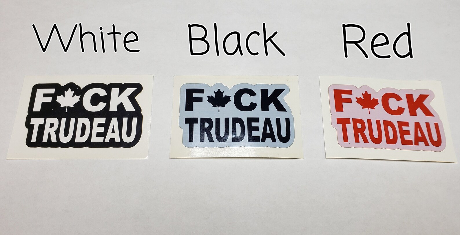 FCK TRUDEAU Contour Cut Vinyl Decal group of 4 Decals - Etsy Canada