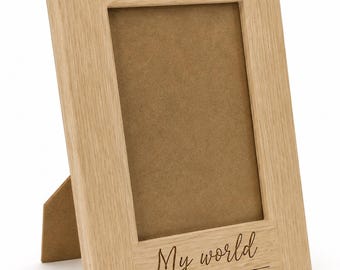 Personalised Engraved Wooden Photo Frame | Custom Photo Frame | Anniversary Gift | Wedding Gift | Memorial Gift | Mother’s Day Gift | Father
