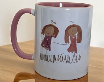 Taza personalizada para el Día de la Madre: regalo de arte infantil