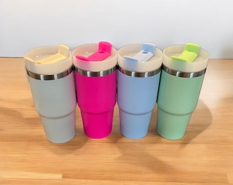 Vaso personalizado de 14 oz: taza de viaje de acero inoxidable grabada con láser
