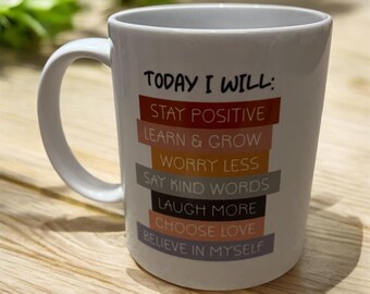 Taza de Afirmación Positiva: Regalo para el Trabajo de 325 ml
