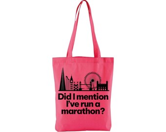 Bolsa de maratón / Regalo para quienes terminen la Maratón de Londres / Bolsa de 42,2 km / Bolsa divertida para correr / Bolsa de compras para maratonistas / Regalo para corredores (Reino Unido)