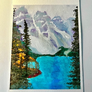 Moraine Lake Watercolour