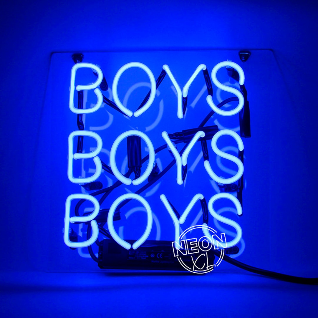BOYS BOYS BOYS Custom Neon Sign Handmade Geschenke Gifts Personalized ...