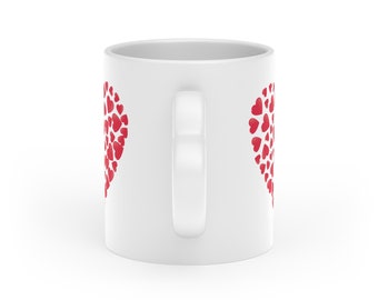 Tazza con fiocco rosa, caffè, tazza speciale in ceramica fatta a mano, tazze, 3D, tazza con fiocco rosa - Italia