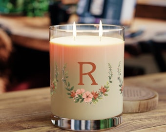 Personalized Soy Candle Birthday Gift - Monogram Luxury Aromatherapy Candle Decor - Custom Gift for a friend - Custom Housewarming Gift