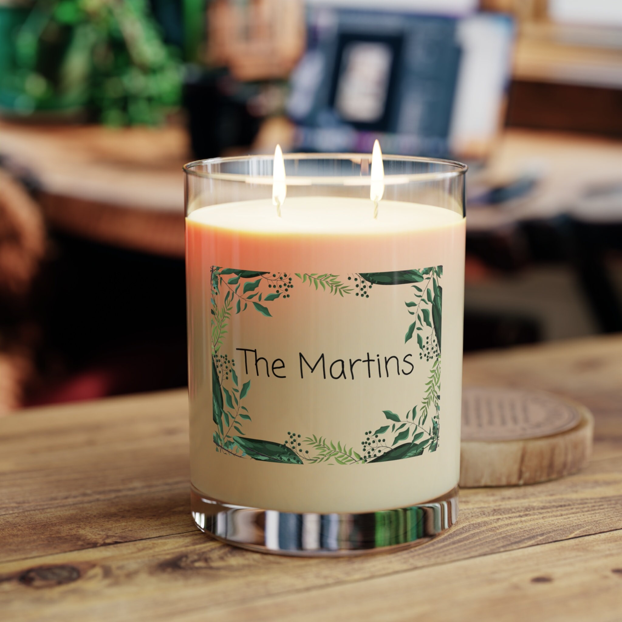 Personalized Soy Wax Candles - Family Name Luxury Aromatherapy Candle Decor - Custom Gift for Candle Lovers - Custom Housewarming Gift