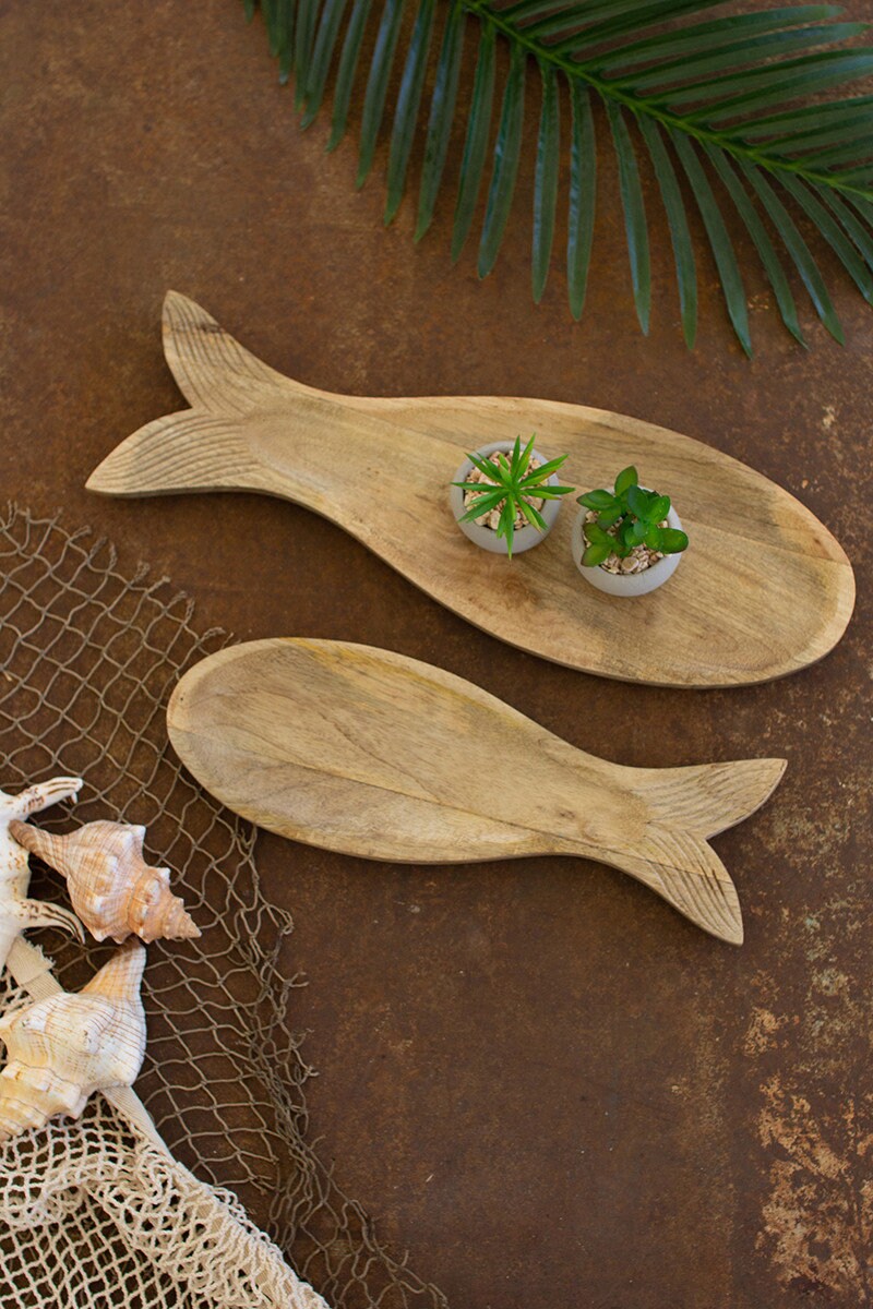 Wood Fish Platter 
