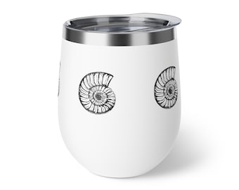 Thermobecher Wein Strandtasse Kaffeetasse Küsten Housewarming Weihnachtsgeschenk 12 Unze