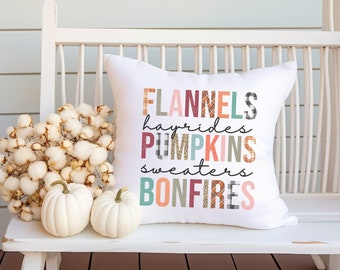 Fall Pumpkin Pillow Farmhouse Holiday Accent Pillow Thanksgivning Home Decoration