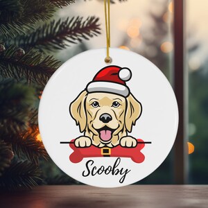 Personalized Dog Ornament Golden Retriever Momma Custom Christmas Gift Home Decoration