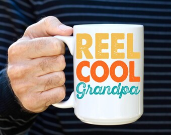 Grandpa Coffee Mug, Grandad Birthday Gift, Fathers Day Gift from grandaughter, grandons, Christmas Gift 15oz