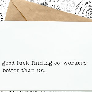 Funny Retirement Card, Leaving Job, Farewell, Co- Worker Leaving, Goodbye Card, Good Luck Card, Congratulations, Quitting Job, New Job Card