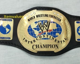 Ceinture de championnat intercontinental taille adulte 2 mm Plaques en laiton Fait main