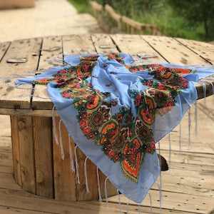 Sale! Shawl,Unisex Shawls, Christmas gift,Traditional Ukrainian Scarf , Floral Shawl ,Kurdish Floral Scarf,