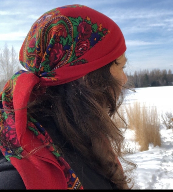 Kurdish Floral Scarf,unisex Shawls, Fashion Scarf,boho Folk Styie, Red  Scarves, Ethnic Scarf, Kurdish Scarf, Scarves -  Canada