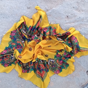 Seguin and beaded scarf, handmede floral scarves, 2023 New models scarf, ethnic local kurdish scarf.