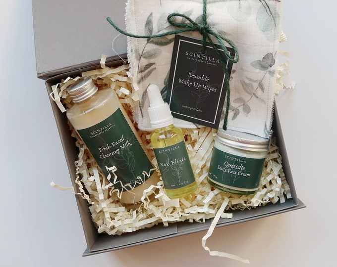 The Fresh-Faced Box - Sustainable Skincare Gift Box, Natural, Vegan, Eco-friendly Skincare Set