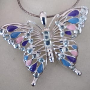 Silver (925) Butterfly Brooch / Necklace (Boxed)