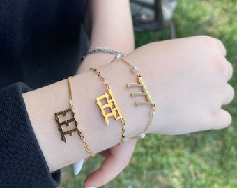 GOLD FILLED Angel Number Bracelet • Dainty Protection Pendant • Minimalist Handmade Jewelry • Christmas Gift
