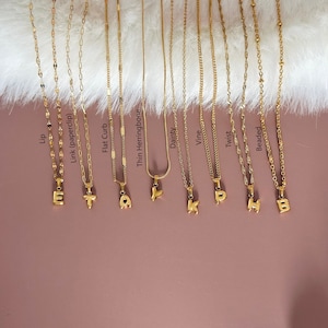 3D GOLD Chunky Pave Balloon Letter Ketting Kerstcadeau Gepersonaliseerde Bubble Letter Ketting Waterdichte sieraden Beste cadeau voor haar afbeelding 5