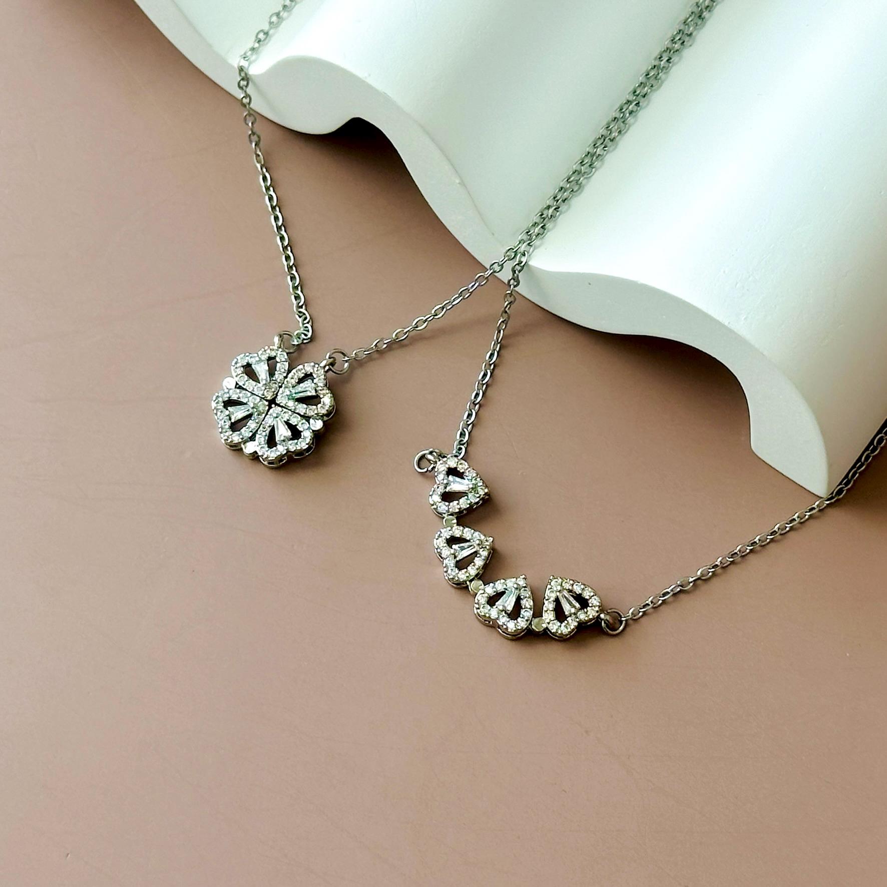 TempBeau Collana da donna, placcata in oro 18 carati, con