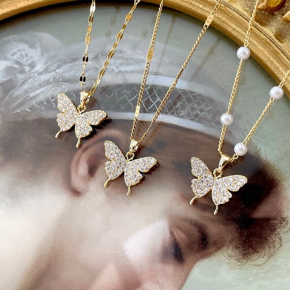 Gold Butterfly Necklace