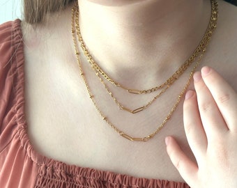 GOLD FILLED Infinity Linked Necklace • SILVER Infinity Necklace • Waterproof Jewelry • Linked Chain • Love Necklace • Christmas Gift for Her