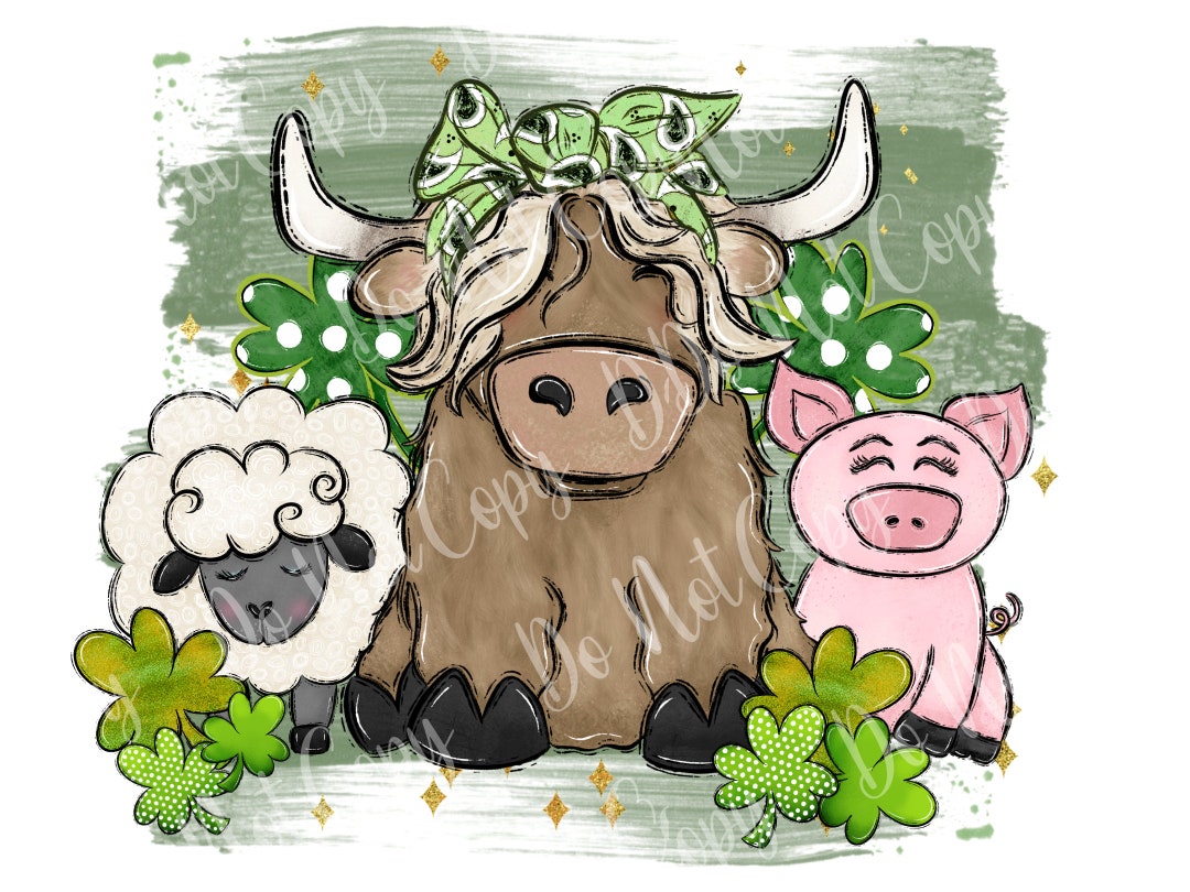 animal st patricks day cards