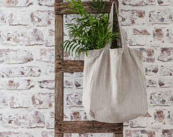 Heavyweight Linen Tote – Large Reusable Market Bag