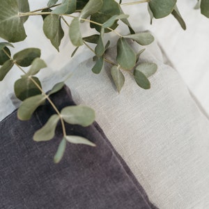 dark grey linen bag, small bag to carry everyday
