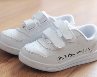 Schuh Folien Sticker personalisiert hochzeitsschuhe Turnschuh Plotter